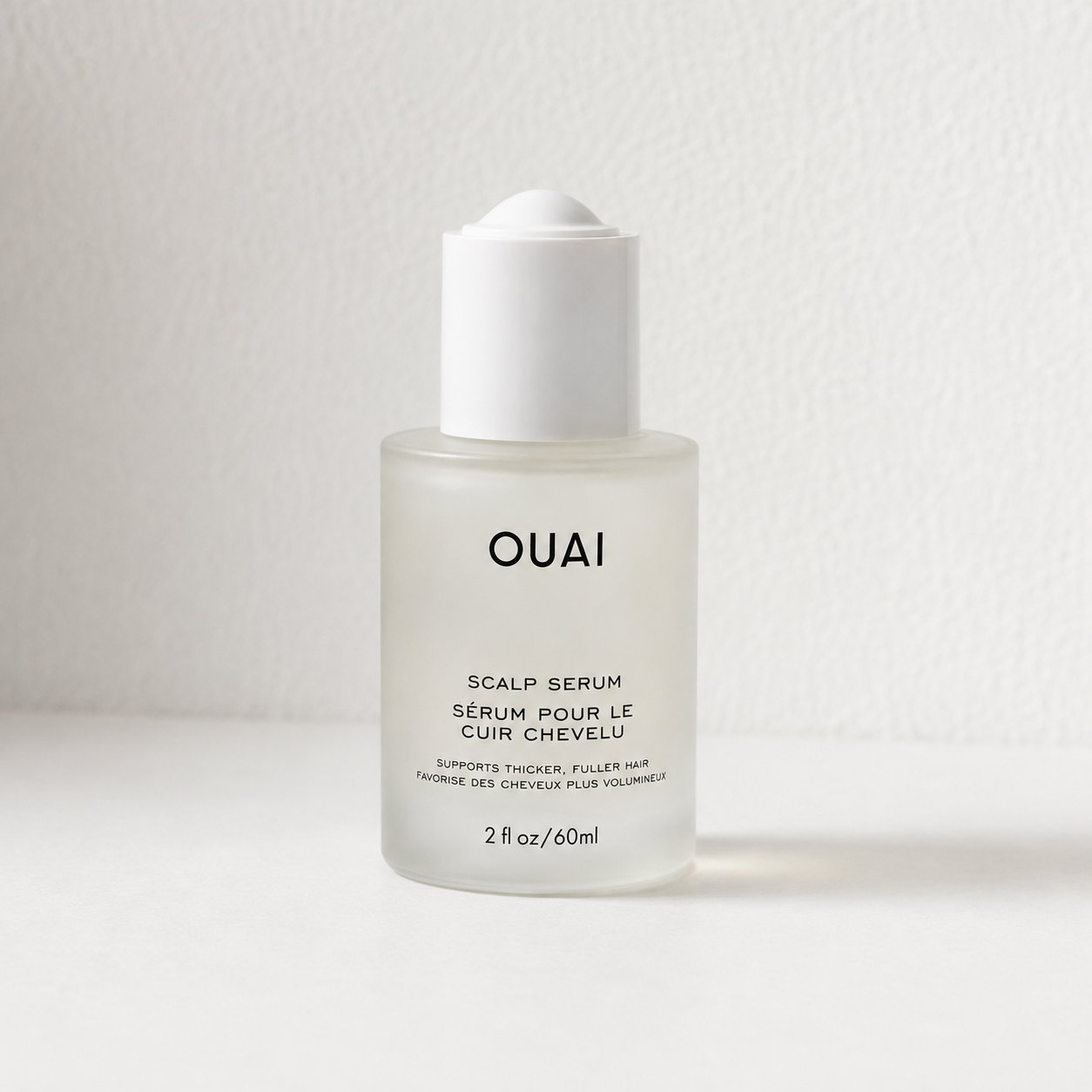 OUAI Scalp Serum bottle for fuller, thicker-looking hair